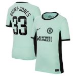 Chelsea FC chelsea wsl nike third stadium sponsored shirt 2023-24 – kids with beever-jones 33 printing Jerseys - Official Football Shirts UK