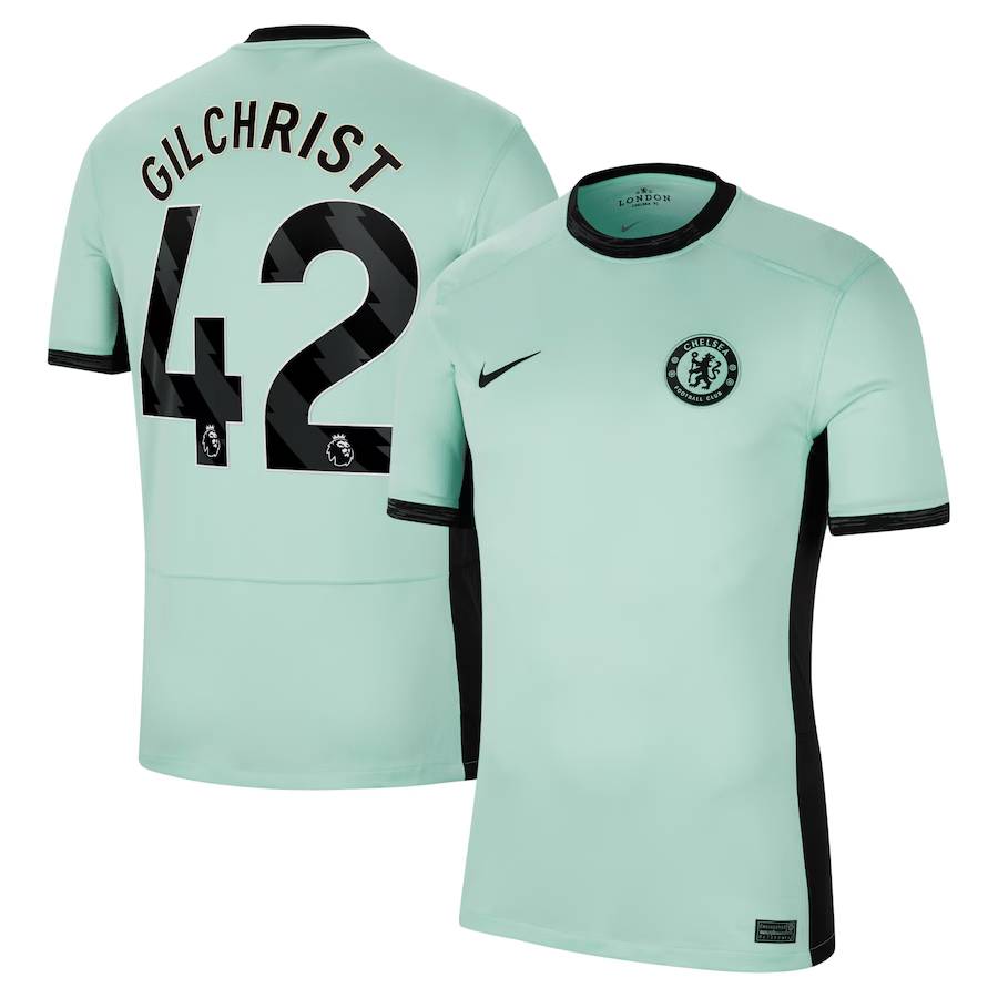 Chelsea FC chelsea nike third stadium shirt 2023-24 with gilchrist 42 printing Jerseys - Official Football Shirts UK