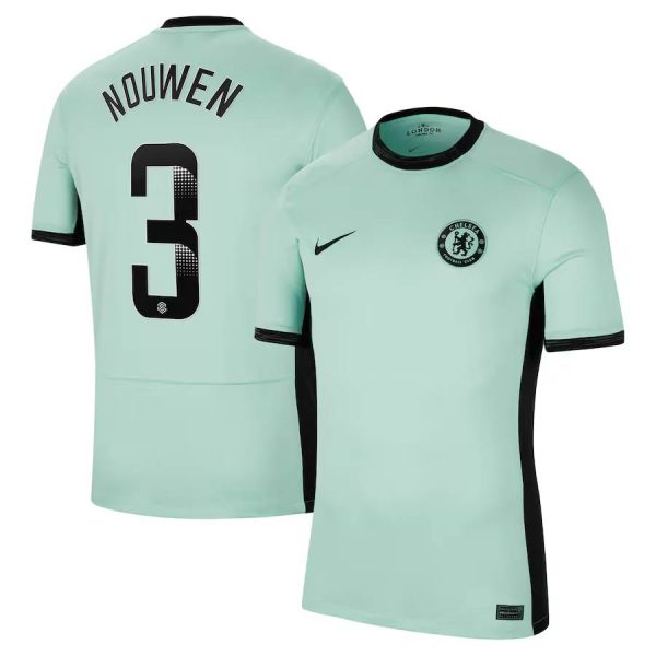 Chelsea FC chelsea wsl nike third stadium shirt 2023-24 with nouwen 3 printing Jerseys - Official Football Shirts UK