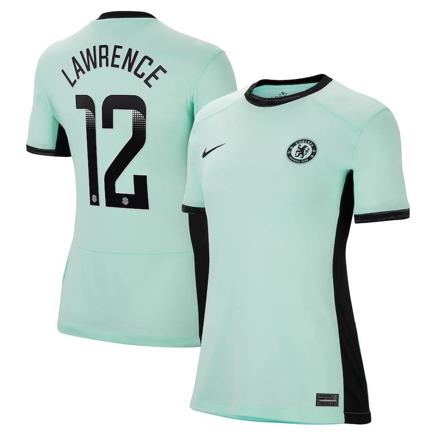 Chelsea FC chelsea wsl nike third stadium shirt 2023-24 – womens with lawrence 12 printing Jerseys - Official Football Shirts UK