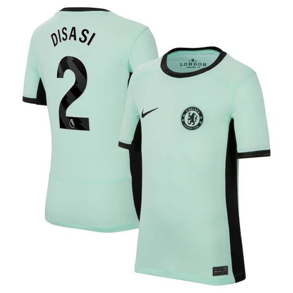 Chelsea FC chelsea nike third stadium shirt 2023-24 – kids with disasi 2 printing Jerseys - Official Football Shirts UK