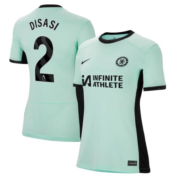 Chelsea FC chelsea nike third stadium sponsored shirt 2023-24 – womens with disasi 2 printing Jerseys - Official Football Shirts UK