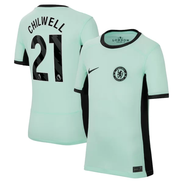 Chelsea FC chelsea nike third stadium shirt 2023-24 – kids with chilwell 21 printing Jerseys - Official Football Shirts UK