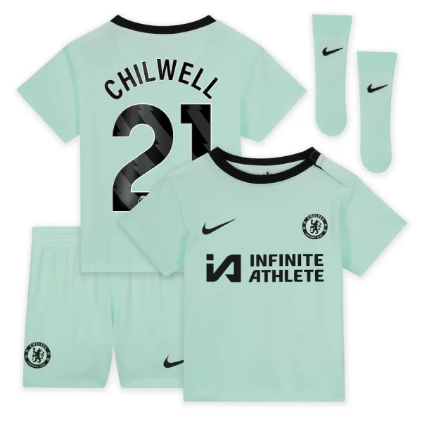 Chelsea FC chelsea nike third stadium sponsored kit 2023-24 – infants with chilwell 21 printing Jerseys - Official Football Shirts UK