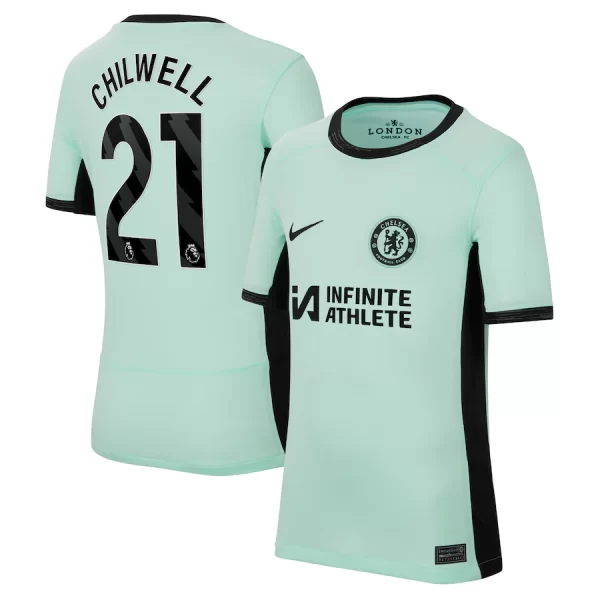 Chelsea FC chelsea nike third stadium sponsored shirt 2023-24 – kids with chilwell 21 printing Jerseys - Official Football Shirts UK