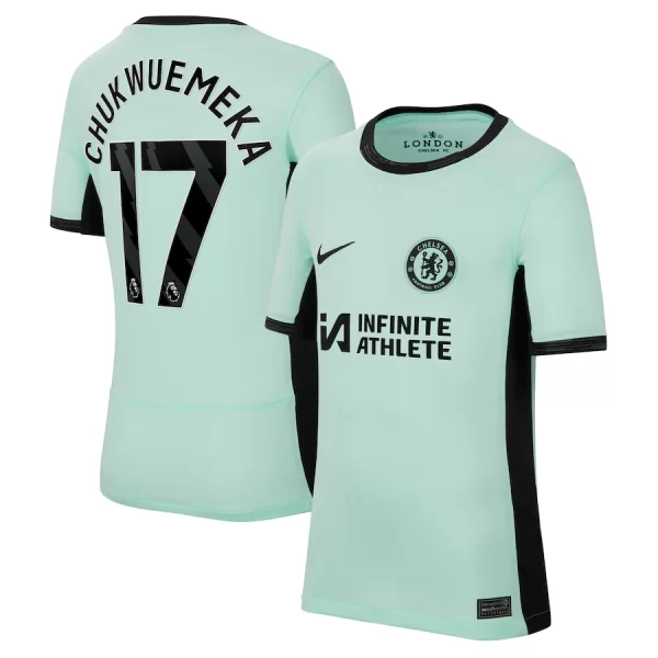 Chelsea FC chelsea nike third stadium sponsored shirt 2023-24 – kids with chukwuemeka 17 printing Jerseys - Official Football Shirts UK