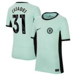 Chelsea FC chelsea third stadium shirt 2023-24 – kids with casadei 31 printing Jerseys - Official Football Shirts UK