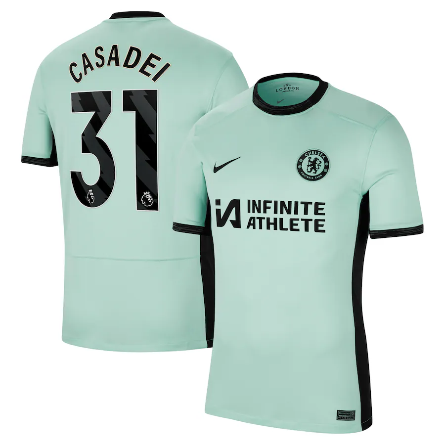 Chelsea FC chelsea nike third stadium sponsored shirt 2023-24 with casadei 31 printing Jerseys - Official Football Shirts UK