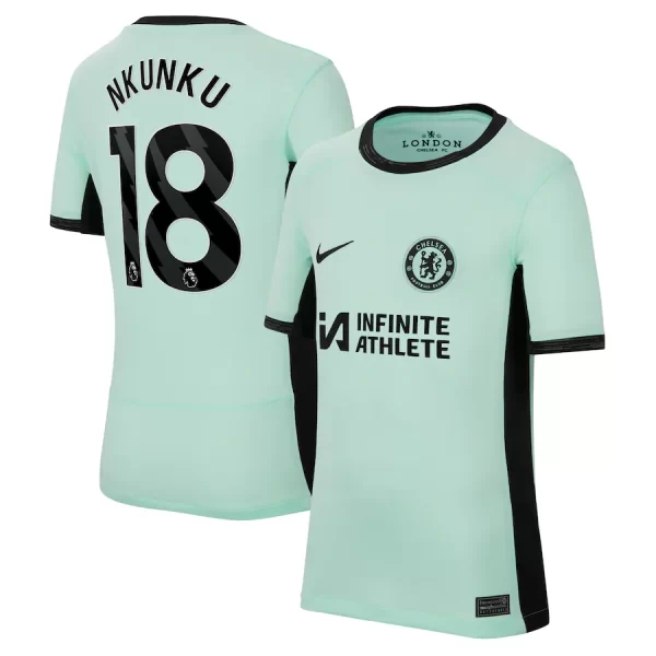 Chelsea FC chelsea nike third stadium sponsored shirt 2023-24 – kids with nkunku 18 printing Jerseys - Official Football Shirts UK