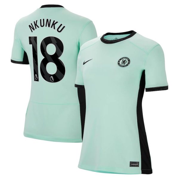 Chelsea FC chelsea nike third stadium shirt 2023-24 – womens with nkunku 18 printing Jerseys - Official Football Shirts UK