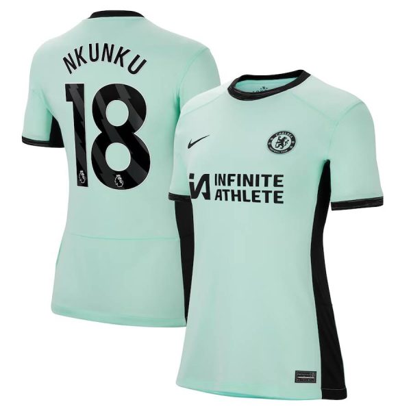 Chelsea FC chelsea nike third stadium sponsored shirt 2023-24 – womens with nkunku 18 printing Jerseys - Official Football Shirts UK