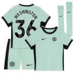 Chelsea FC chelsea nike third stadium kit 2023-24 – little kids – deivid washington 36 Jerseys - Official Football Shirts UK