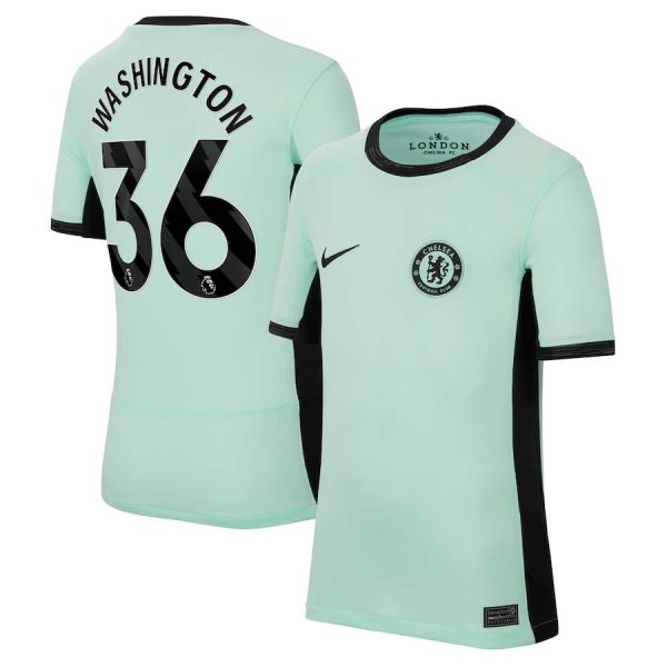 Chelsea FC chelsea nike third stadium shirt 2023-24 – kids – deivid washington 36 Jerseys - Official Football Shirts UK