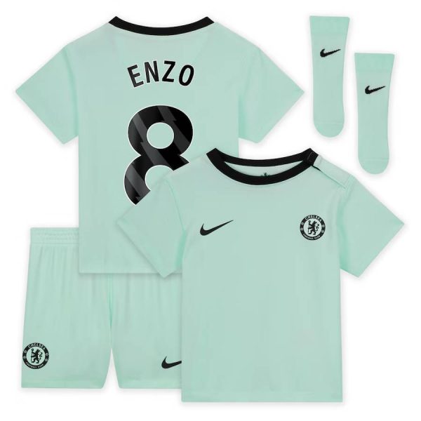 Chelsea FC chelsea nike third stadium kit 2023-24 – infants with enzo 8 printing Jerseys - Official Football Shirts UK