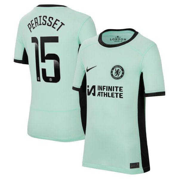 Chelsea FC chelsea wsl nike third stadium sponsored shirt 2023-24 – kids with perisset 15 printing Jerseys - Official Football Shirts UK