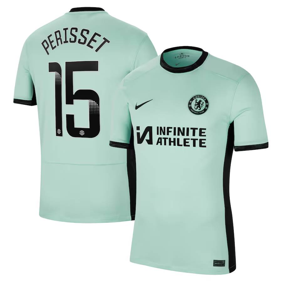 Chelsea FC chelsea wsl nike third stadium sponsored shirt 2023-24 with perisset 15 printing Jerseys - Official Football Shirts UK