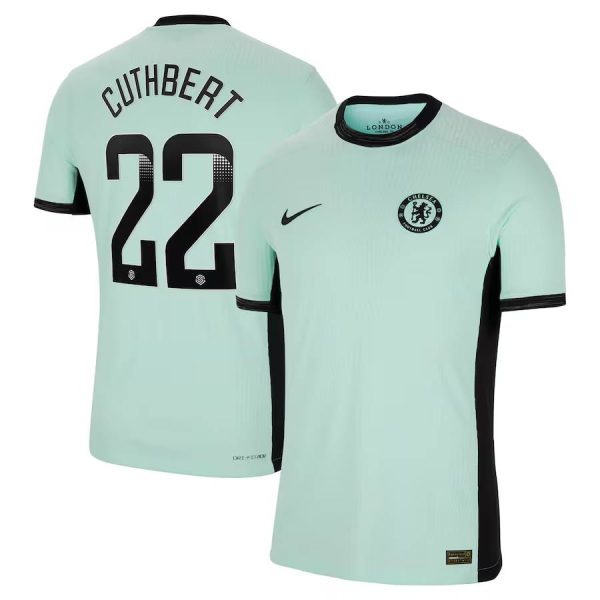 Chelsea FC chelsea wsl nike third vapor match shirt 2023-24 with cuthbert 22 printing Jerseys - Official Football Shirts UK