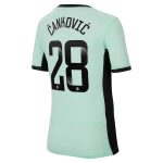 Chelsea FC chelsea wsl nike third stadium sponsored shirt 2023-24 – kids with Čanković 28 printing Jerseys - Official Football Shirts UK