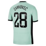 Chelsea FC chelsea wsl nike third stadium shirt 2023-24 with Čanković 28 printing Jerseys - Official Football Shirts UK