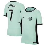 Chelsea FC chelsea wsl nike third stadium shirt 2023-24 – kids with carter 7 printing Jerseys - Official Football Shirts UK