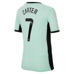 Chelsea FC chelsea wsl nike third stadium sponsored shirt 2023-24 – kids with carter 7 printing Jerseys - Official Football Shirts UK