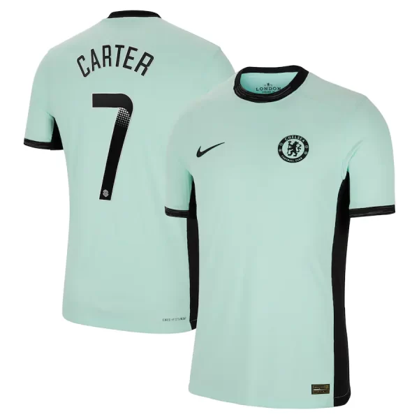 Chelsea FC chelsea wsl nike third vapor match shirt 2023-24 with carter 7 printing Jerseys - Official Football Shirts UK