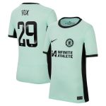 Chelsea FC chelsea wsl nike third stadium sponsored shirt 2023-24 – kids with fox 29 printing Jerseys - Official Football Shirts UK