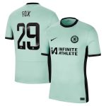 Chelsea FC chelsea wsl nike third stadium sponsored shirt 2023-24 with fox 29 printing Jerseys - Official Football Shirts UK