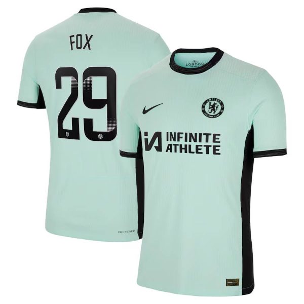 Chelsea FC chelsea wsl nike third vapor match sponsored shirt 2023-24 with fox 29 printing Jerseys - Official Football Shirts UK