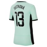 Chelsea FC chelsea wsl nike third stadium sponsored shirt 2023-24 – kids with svitková 13 printing Jerseys - Official Football Shirts UK