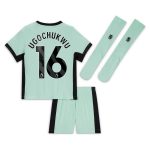 Chelsea FC chelsea nike third stadium kit 2023-24 – little kids with ugochukwu 16 printing Jerseys - Official Football Shirts UK