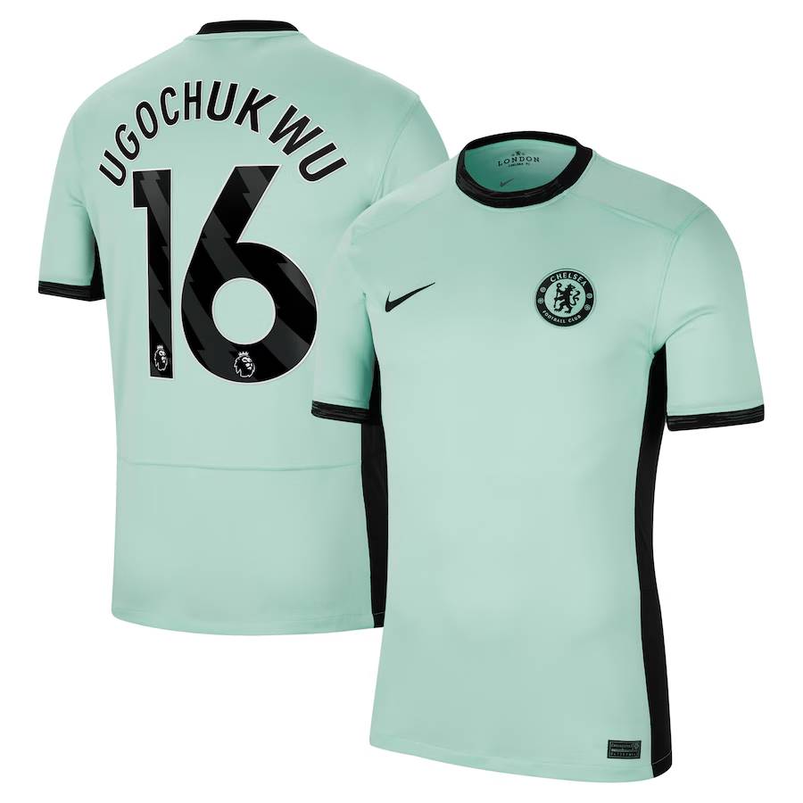 Chelsea FC chelsea nike third vapor match shirt 2023-24 with ugochukwu 16 printing Jerseys - Official Football Shirts UK