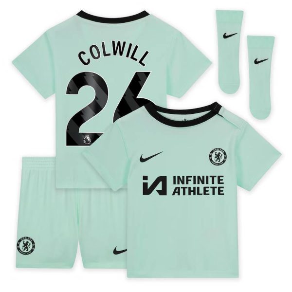 Chelsea FC chelsea nike third stadium sponsored kit 2023-24 – infants with colwill 26 printing Jerseys - Official Football Shirts UK