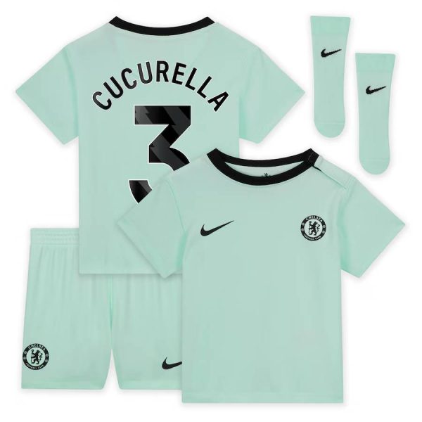 Chelsea FC chelsea nike third stadium kit 2023-24 – infants with cucurella 3 printing Jerseys - Official Football Shirts UK