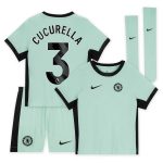 Chelsea FC chelsea nike third stadium kit 2023-24 – little kids with cucurella 3 printing Jerseys - Official Football Shirts UK