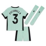 Chelsea FC chelsea nike third stadium kit 2023-24 – little kids with cucurella 3 printing Jerseys - Official Football Shirts UK