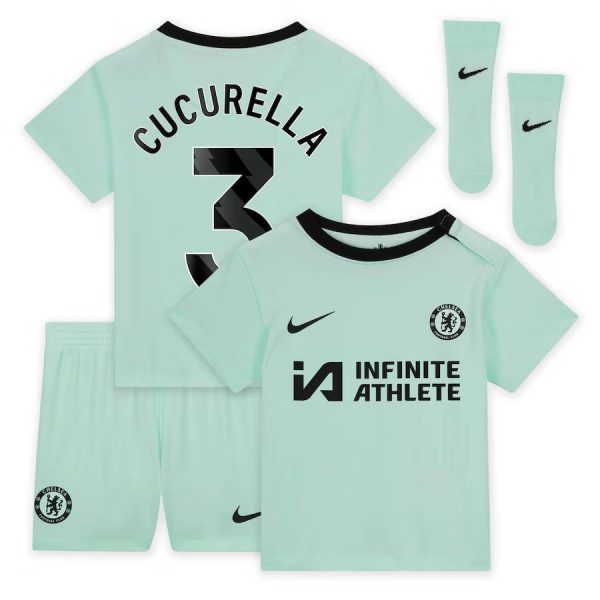 Chelsea FC chelsea nike third stadium sponsored kit 2023-24 – infants with cucurella 3 printing Jerseys - Official Football Shirts UK