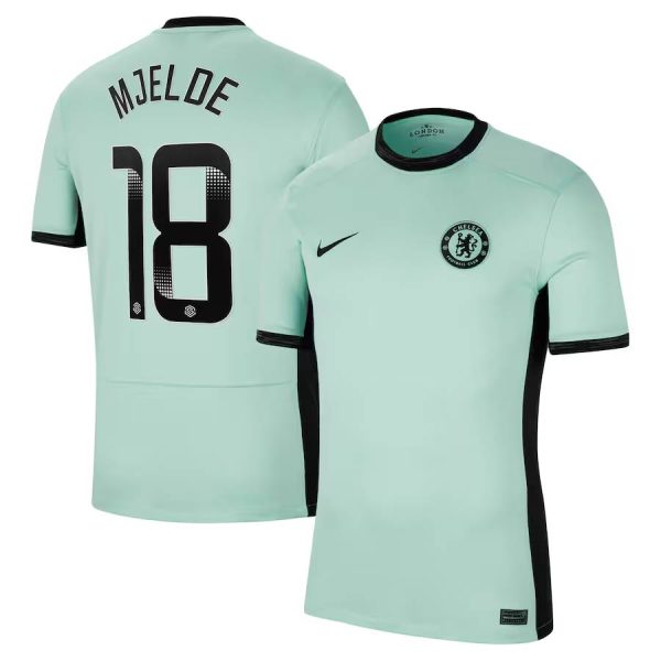 Chelsea FC chelsea wsl nike third stadium shirt 2023-24 with mjelde 18 printing Jerseys - Official Football Shirts UK