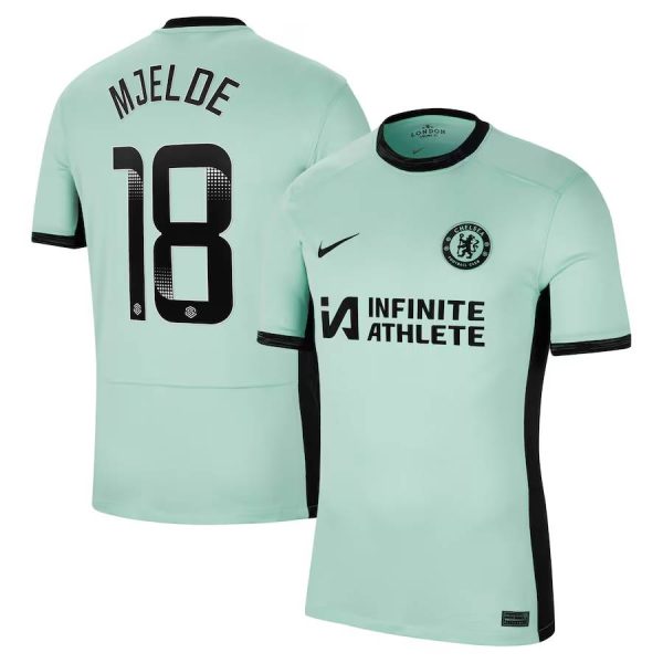 Chelsea FC chelsea wsl nike third stadium sponsored shirt 2023-24 with mjelde 18 printing Jerseys - Official Football Shirts UK