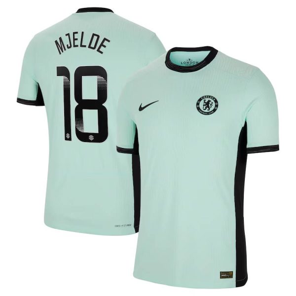 Chelsea FC chelsea wsl nike third vapor match shirt 2023-24 with mjelde 18 printing Jerseys - Official Football Shirts UK