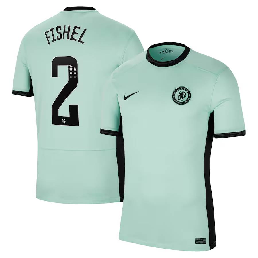 Chelsea FC chelsea wsl nike third stadium shirt 2023-24 with fishel 2 printing Jerseys - Official Football Shirts UK