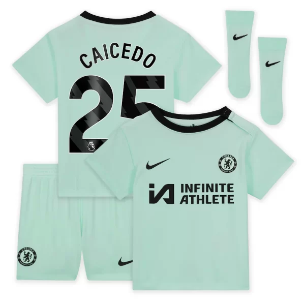 Chelsea FC chelsea nike third stadium sponsored kit 2023-24 – infants with caicedo 25 printing Jerseys - Official Football Shirts UK