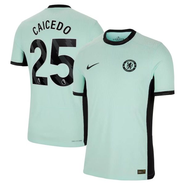 Chelsea FC chelsea nike third vapor match shirt 2023-24 with caicedo 25 printing Jerseys - Official Football Shirts UK