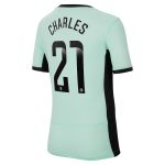 Chelsea FC chelsea wsl nike third stadium shirt 2023-24 – kids with charles 21 printing Jerseys - Official Football Shirts UK