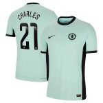 Chelsea FC chelsea wsl nike third vapor match shirt 2023-24 with charles 21 printing Jerseys - Official Football Shirts UK