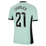 Chelsea FC chelsea wsl nike third vapor match shirt 2023-24 with charles 21 printing Jerseys - Official Football Shirts UK