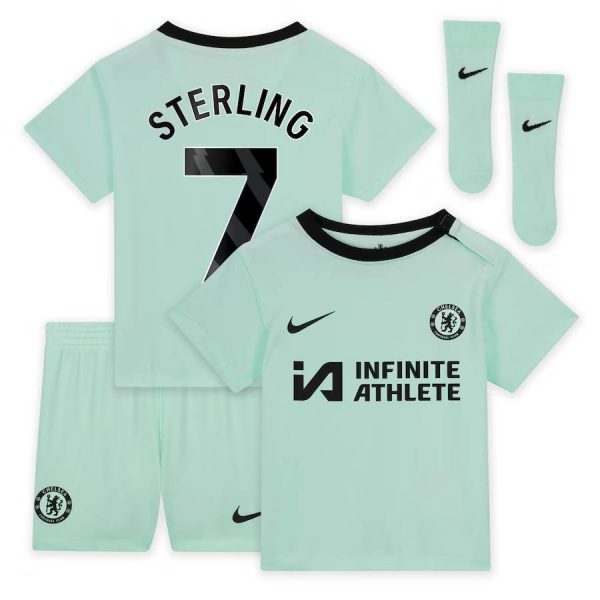 Chelsea FC chelsea nike third stadium sponsored kit 2023-24 – infants with sterling 7 printing Jerseys - Official Football Shirts UK