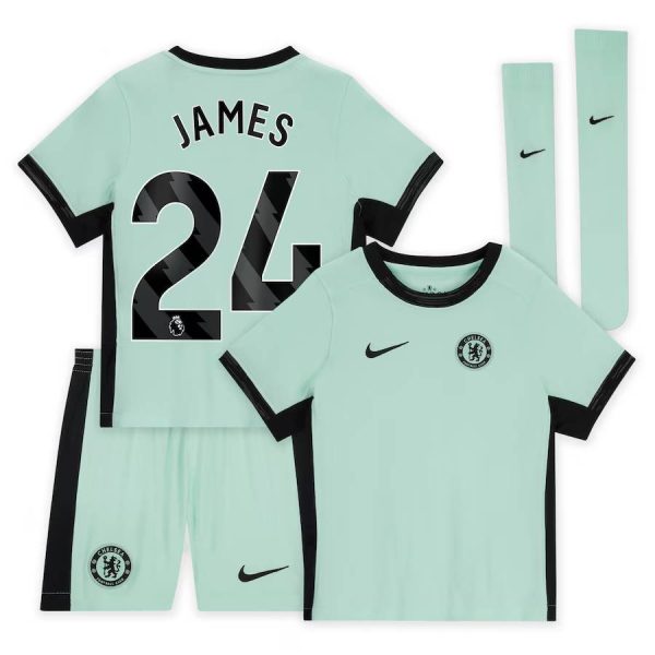 Chelsea FC chelsea nike third stadium kit 2023-24 – little kids with james 24 printing Jerseys - Official Football Shirts UK