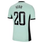 Chelsea FC chelsea wsl nike third vapor match shirt 2023-24 with kerr 20 printing Jerseys - Official Football Shirts UK