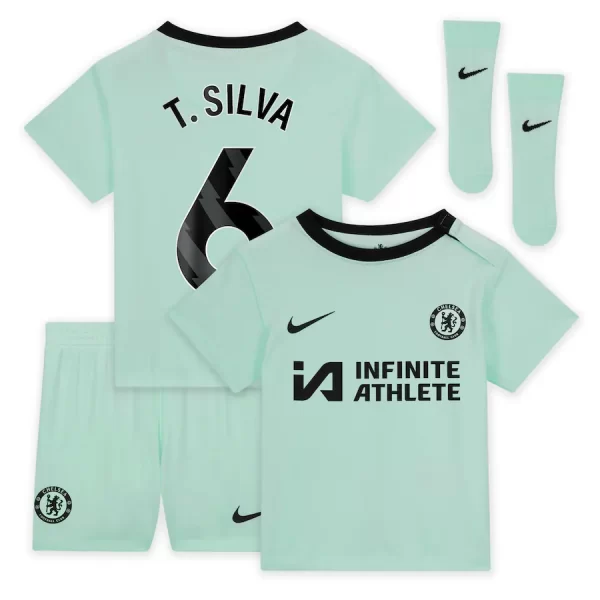 Chelsea FC chelsea nike third stadium sponsored kit 2023-24 – infants with silva 6 printing Jerseys - Official Football Shirts UK